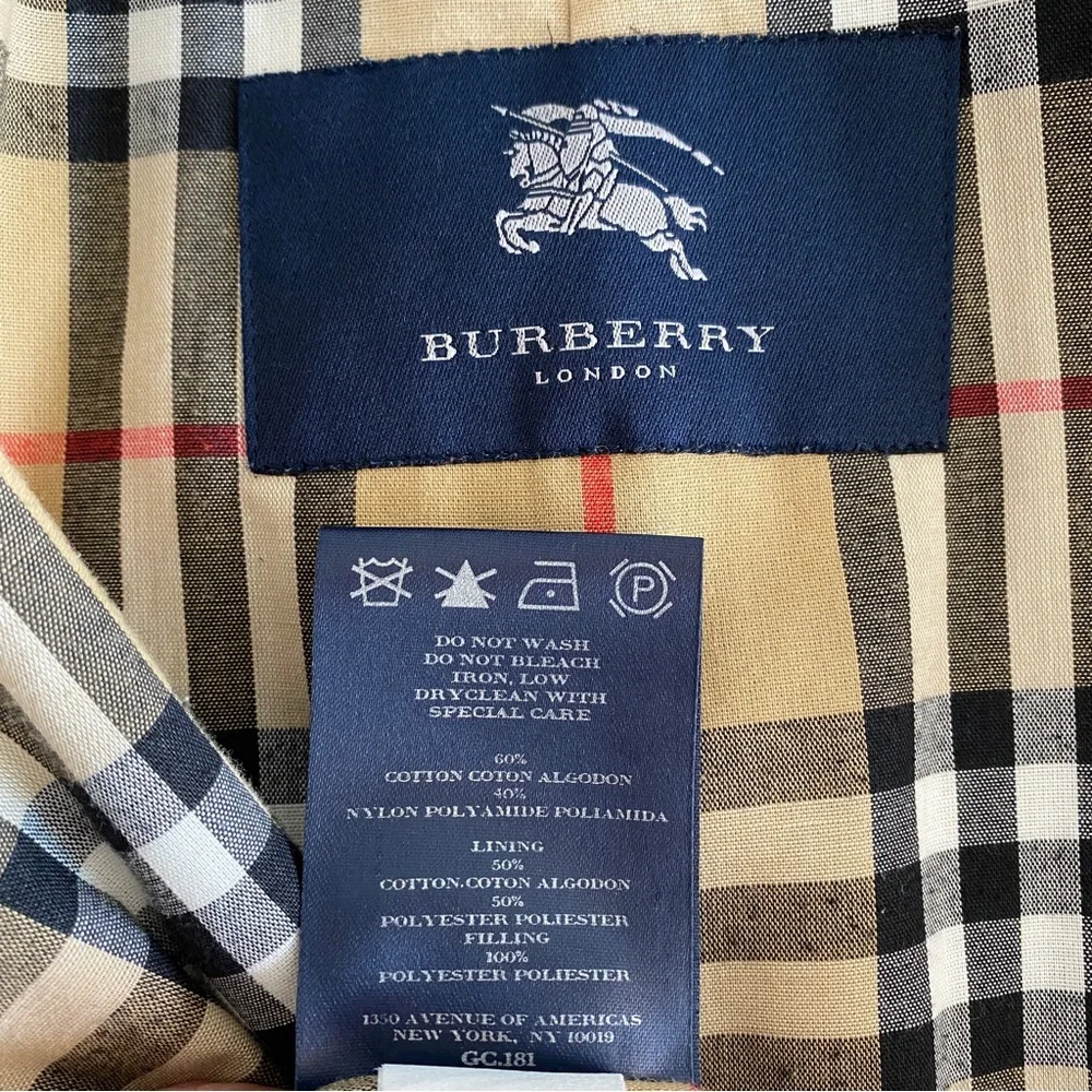 Burberry navy double breasted jacket - Picture 9 of 13
